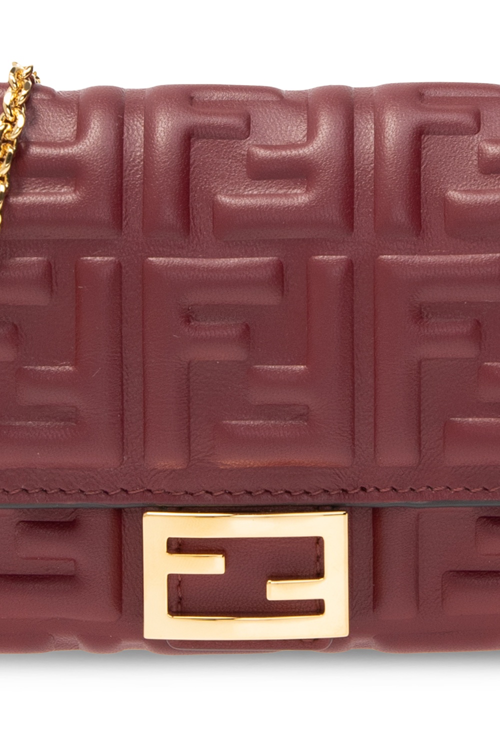 Wallet with chain Fendi - fendi high rise leather straight